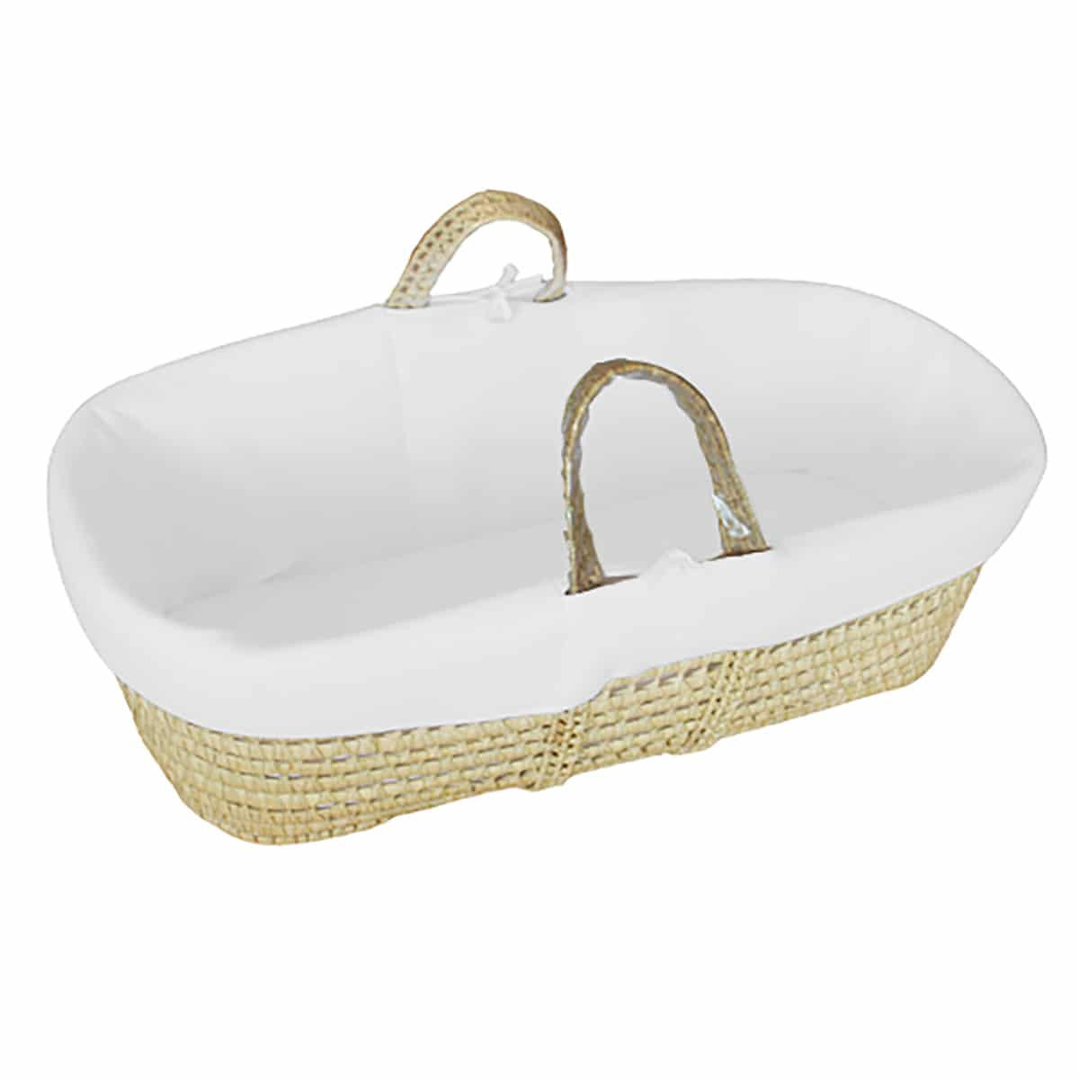 BABYTRAGEKORB Bio-Baumwolle weiss - Weiß, Naturmaterialien (29/78cm) - Premiers Moments