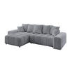 ECKSOFA Ottomane links/rechts ENIL-L 290x175x84 Hellgrau Velours - Hellgrau, Holzwerkstoff/Kunststoff (290/175cm) - ALTDECOR