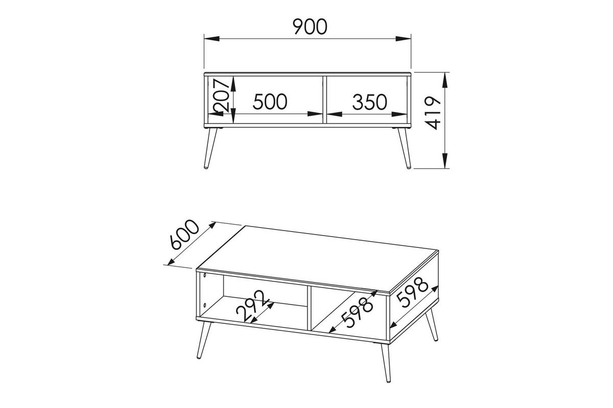 COUCHTISCH ISORIA mit Stauraum, Glas Weiß - Goldfarben/Weiß, Holz/Metall (60/90/42cm) - KONSIMO®