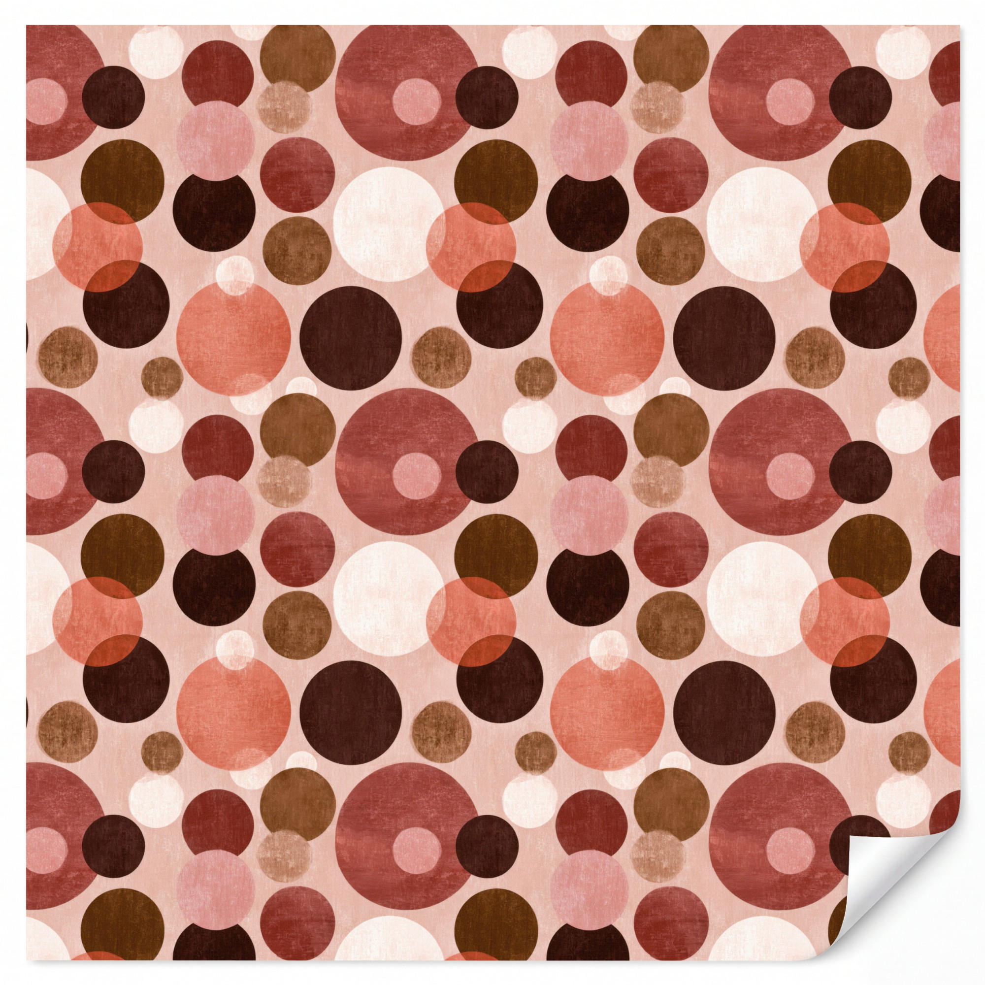 OnlyWow Tapete Mehrfarbig 200x200 cm