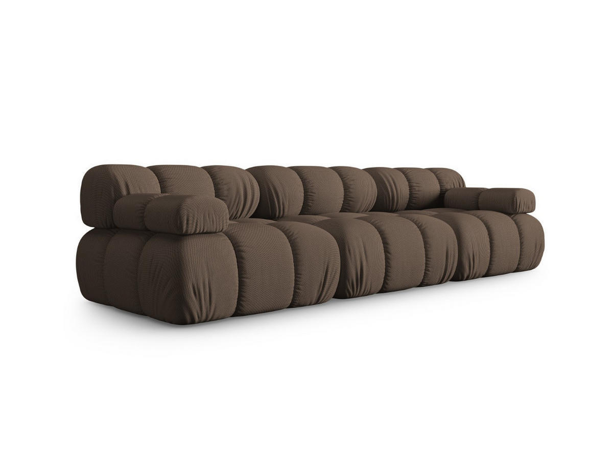 SOFA modular Bellis aus 3D-Stoff braun 3 Sitzplätze - Braun, Textil (94/70/282cm) - Micadoni