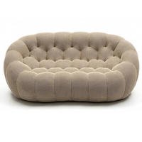 WOHNZIMMERSOFA Cocoon Doppel 2-Sitzer - Sand - Beige, Textil (113/77/113cm) - COCO Living