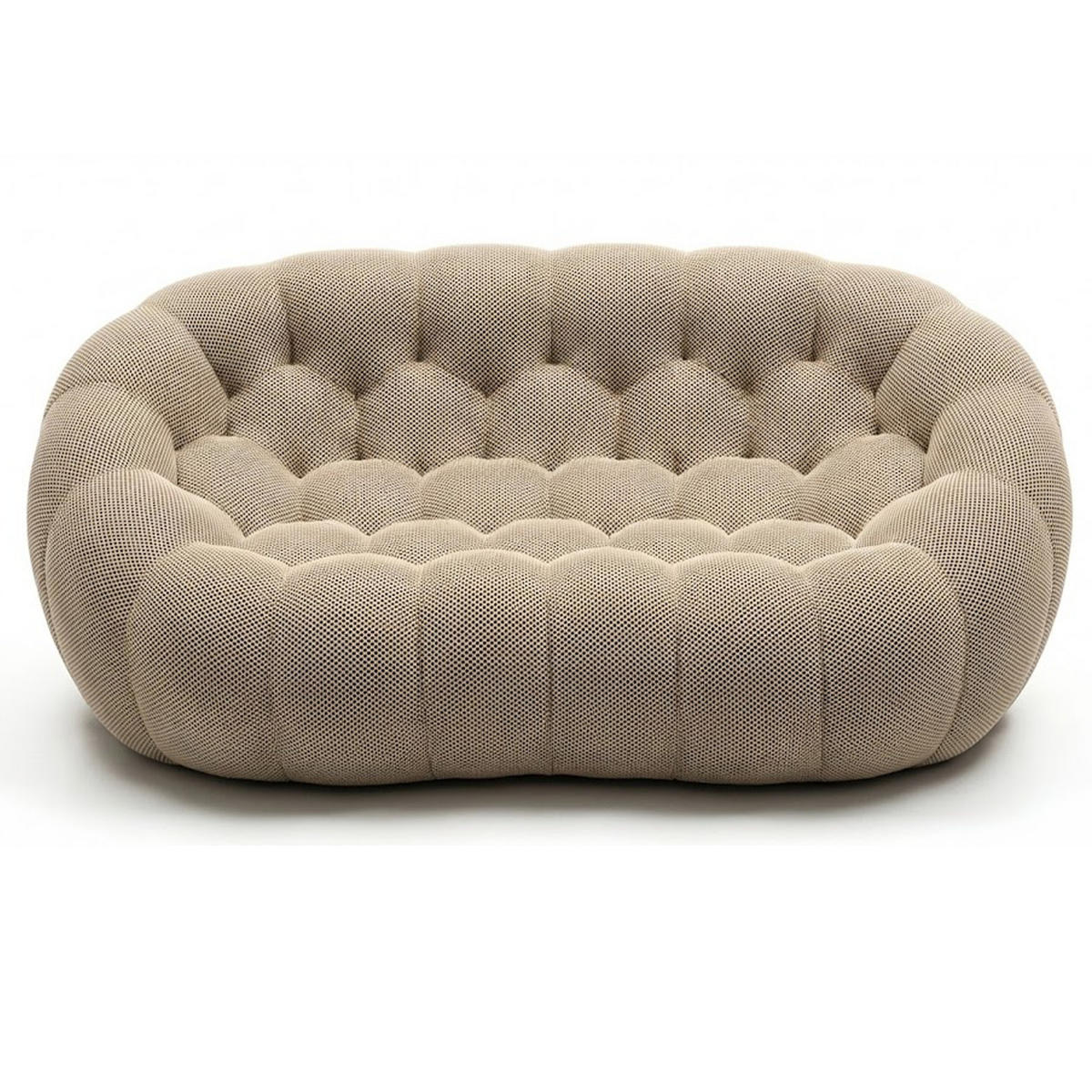 WOHNZIMMERSOFA Cocoon Doppel 2-Sitzer - Sand - Beige, Textil (113/77/113cm) - COCO Living