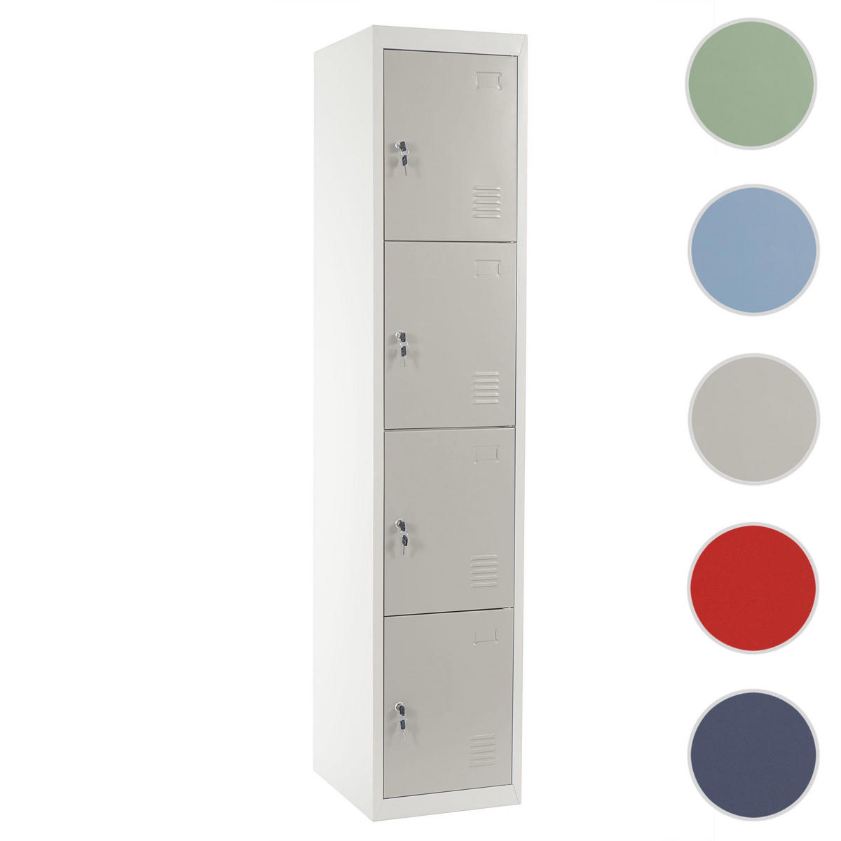 SCHLIESSFACH Grau - Grau, Metall (38/180/45cm) - MCW