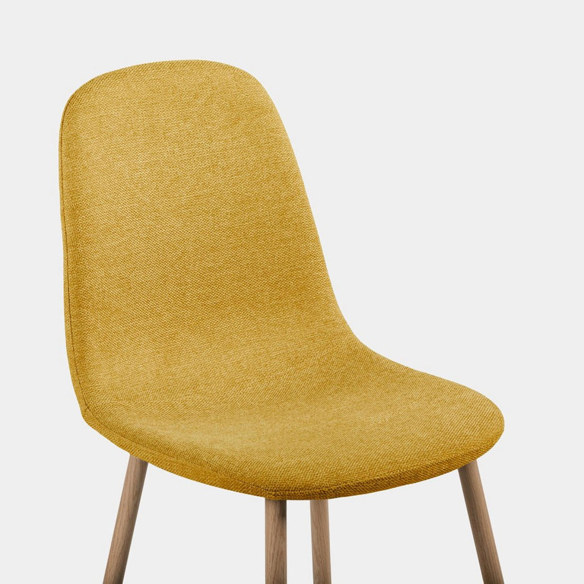 ESSZIMMERSTUHL Ellis Senf / Gelb 43 cm x 87 cm - Dunkelgelb, Textil (43/87/54cm) - Klast Home