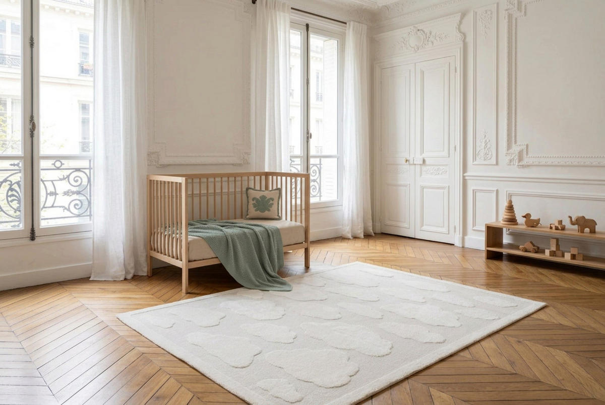 TEPPICH Design Relief-Effekt beige - Beige, Textil (120/170cm) - AFK Living