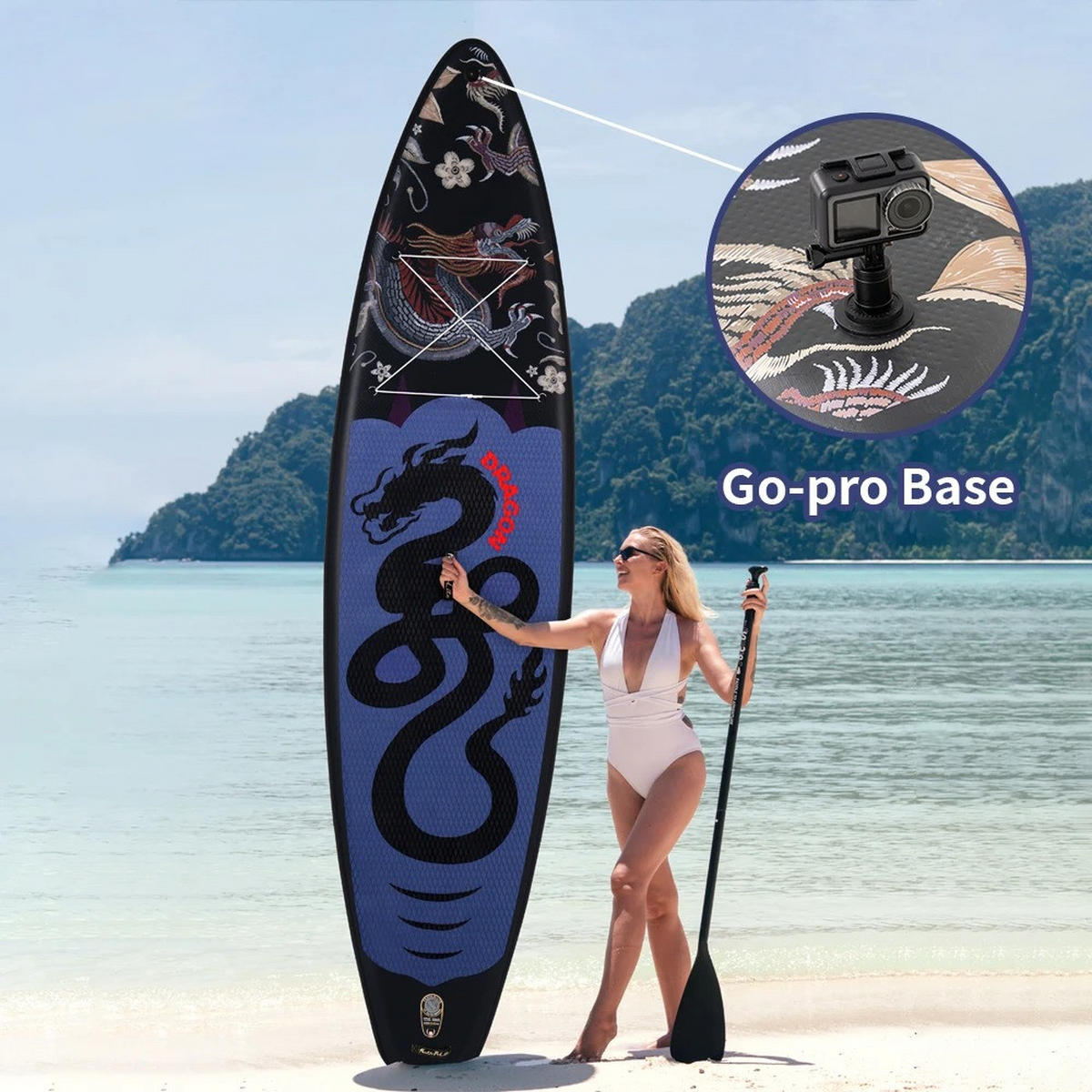 STAND-UP PADDLE BOARD FR17U - Schwarz, Kunststoff (84/350cm) - Kaket