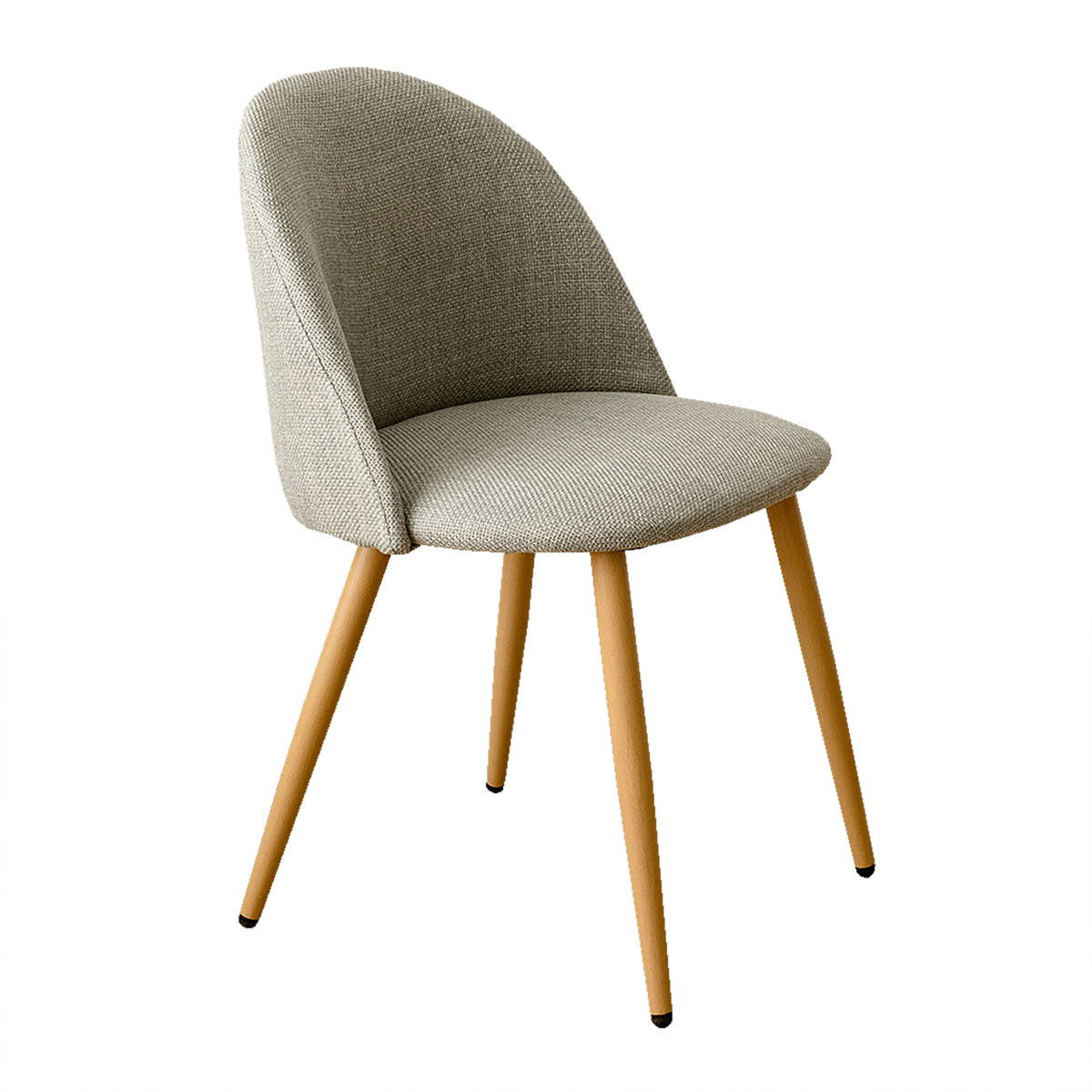 STUHL Brila Grau 51 cm x 77 cm - Grau, Textil (51/77/54cm) - Kenay Home