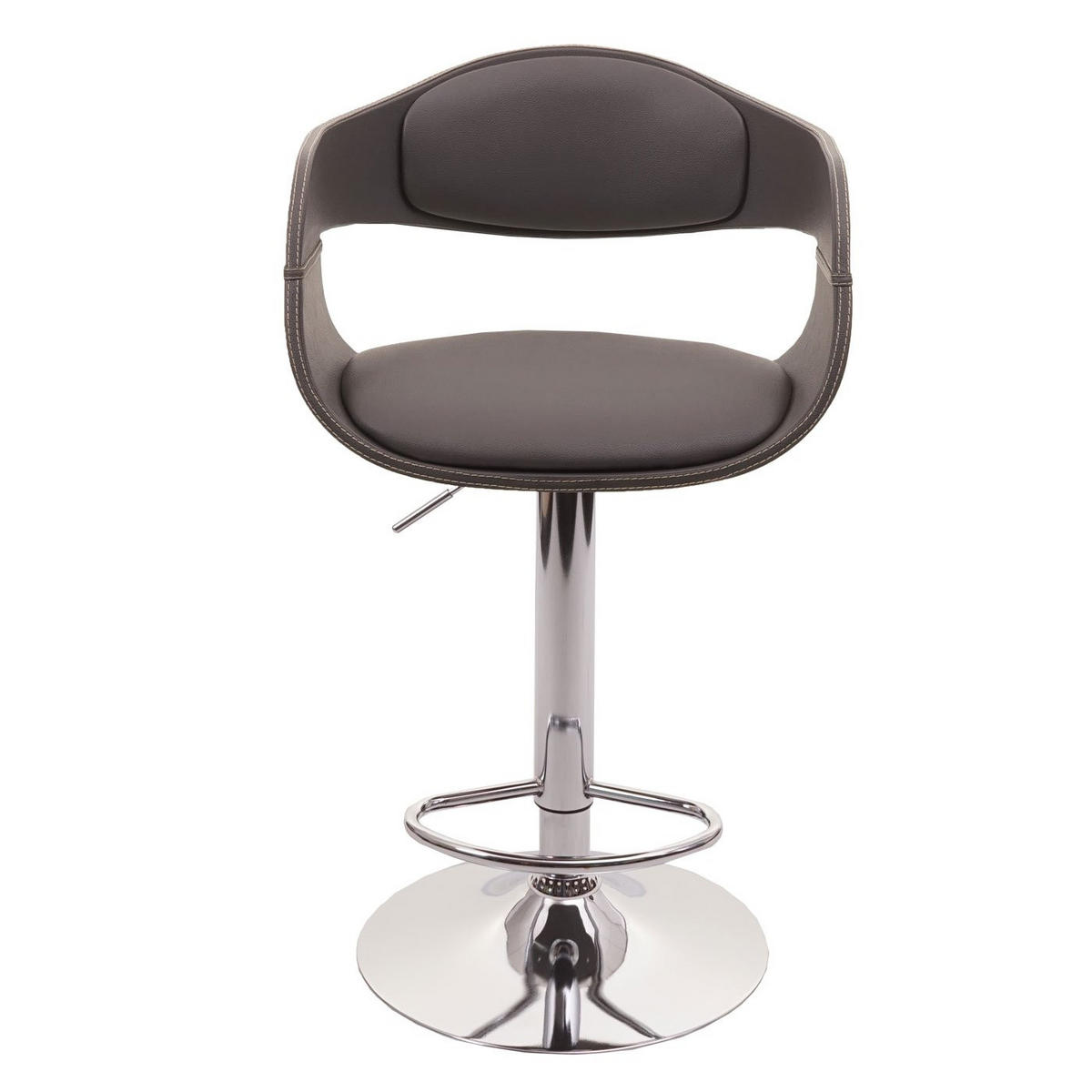 BARHOCKER A47B Grau - Grau, Textil (49/107/49cm) - MCW