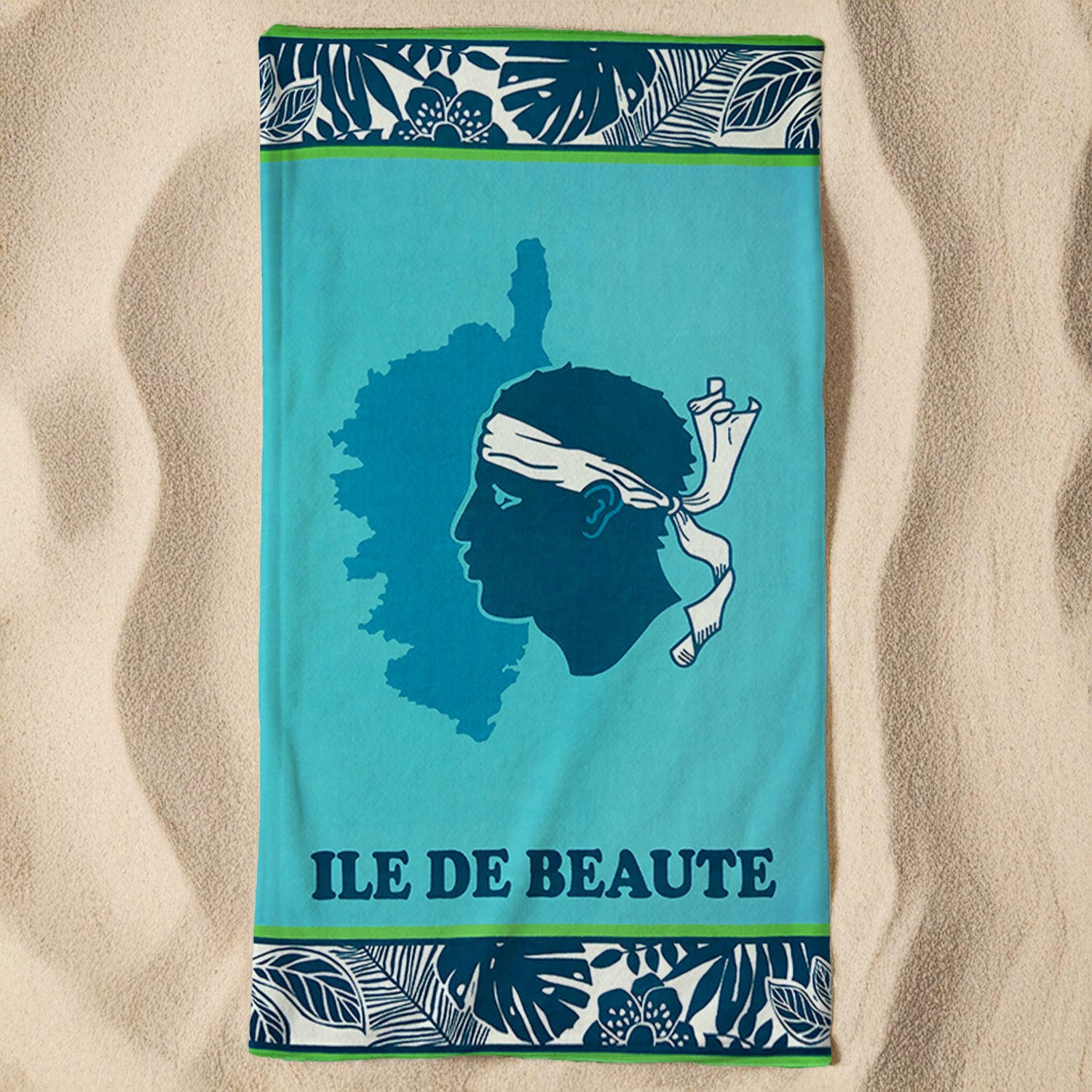 STRANDTUCH Mikrofaser Blau 90x170 250g/m² - Bodri - Blau, Textil (170/90cm) - LE COMPTOIR DE LA PLAGE