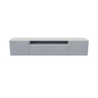 LOWBOARD CAVA 200/41/40 cm, Hängender TV-Schrank Weiß - Weiß, Holzwerkstoff (200/41/40cm) - MASSENO
