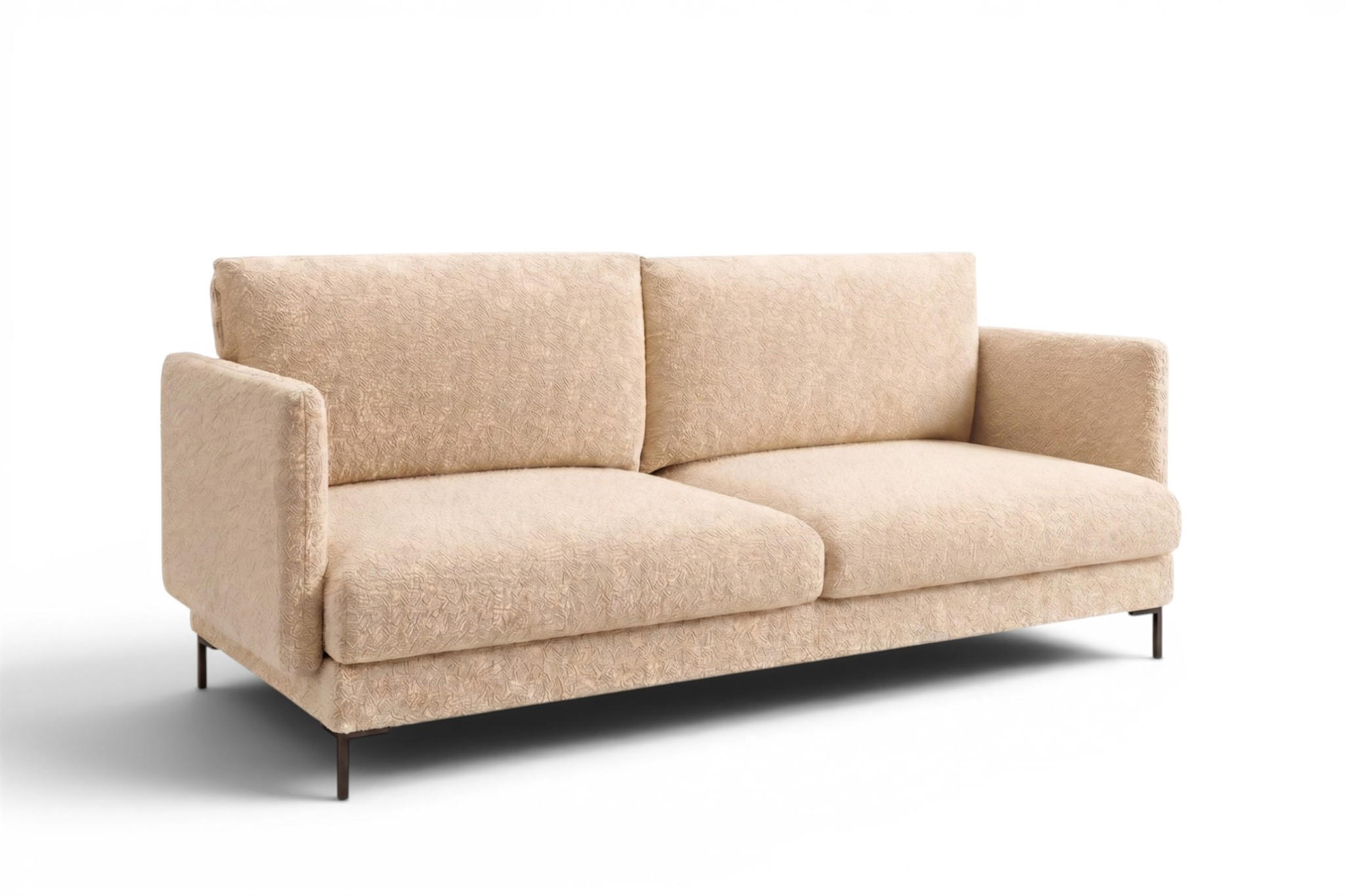 SOFA Helmer 3-sitzer In Stoff Baloo - Beige, Holzwerkstoff/Textil (226/95/95cm) - Fun Möbel