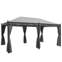 PERGOLA CALPE Grau - Grau, Metall (298/276/500cm) - MCW