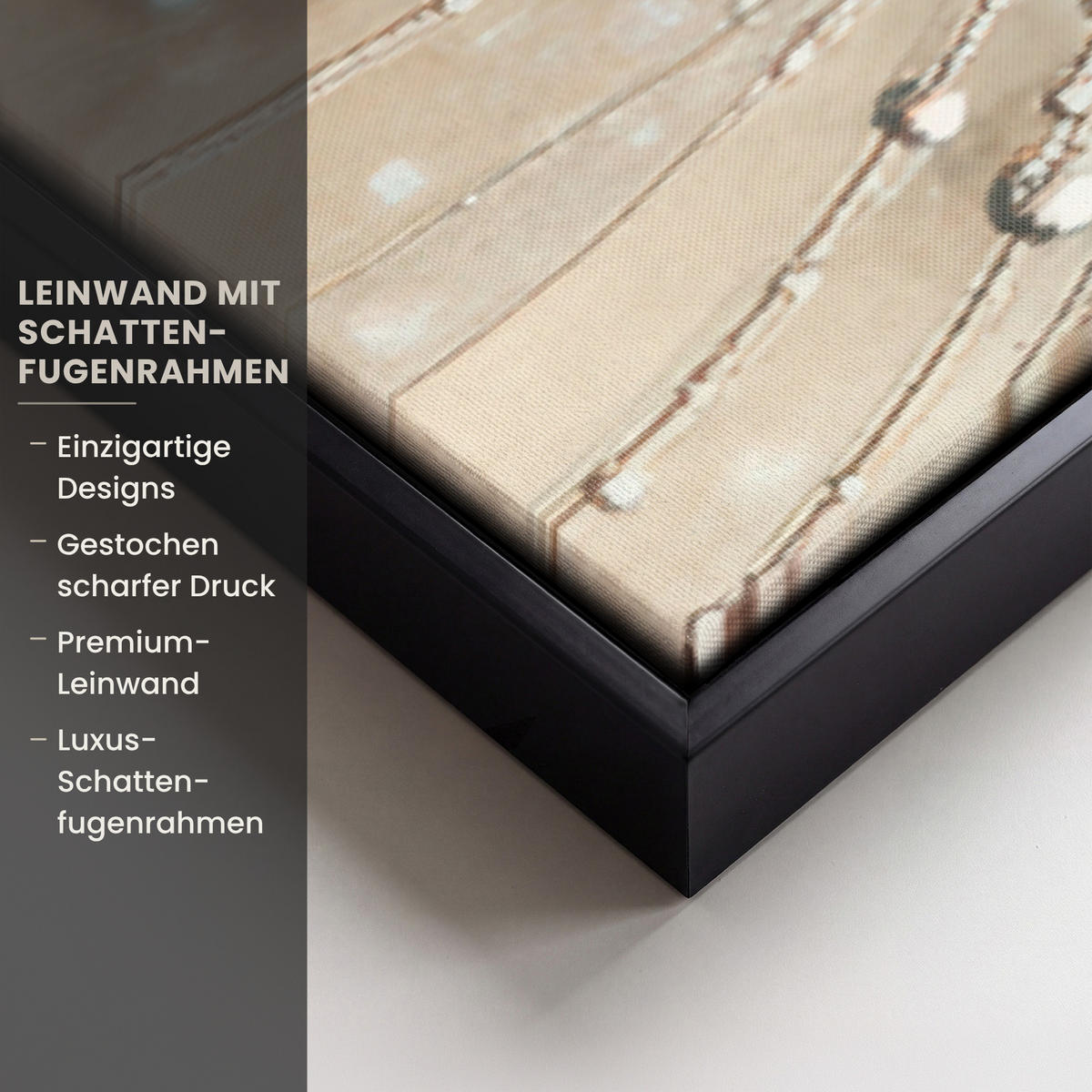 LEINWAND Bilder mit Rahmen - Löwenzahn - Abstrakt - Natur - Beige - 120x80 - Braun, Textil (120/80cm) - MuchoWow