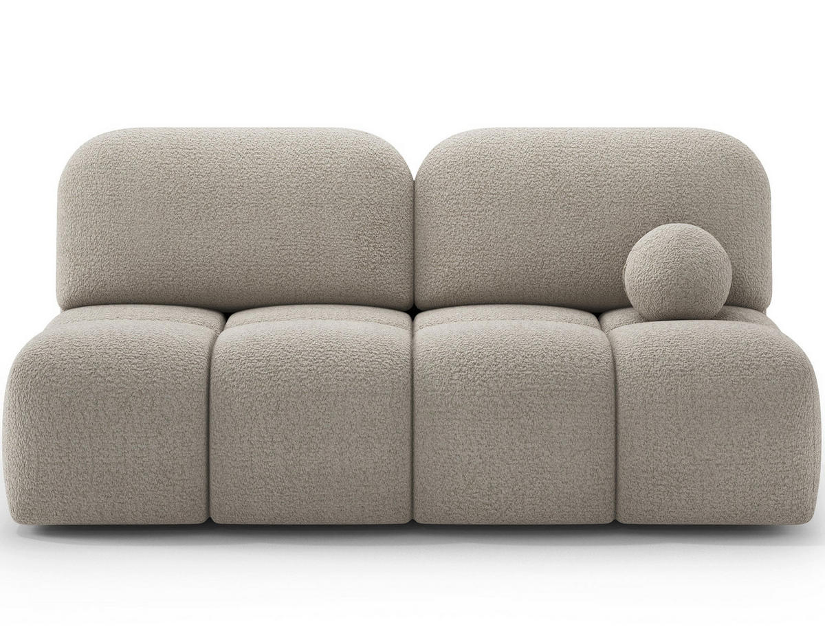 SCHLAFSOFA Nuwia mit Schlaffunktion und Bettkasten – Modernes Designsofa mit Schlafauszug und dekorativer Steppung - Beige, Kunststoff (200/102/100cm) - Wohnideebilder