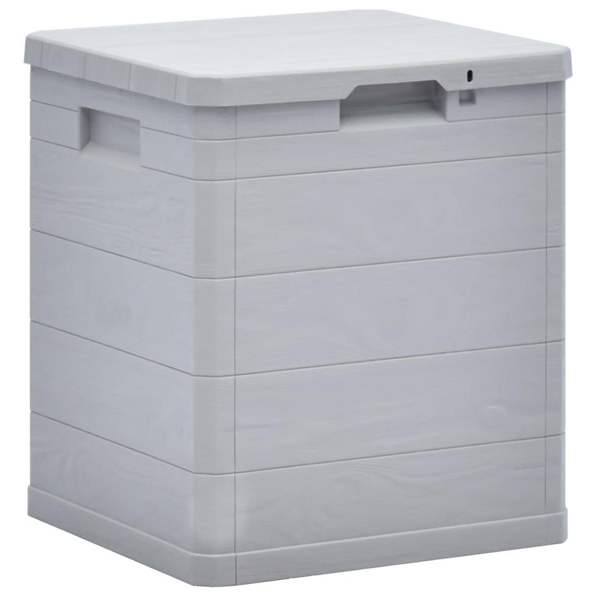 GARTEN-AUFBEWAHRUNGSBOX 90 L Hellgrau - Grau, Kunststoff (44/50/42.5cm) - furnicato