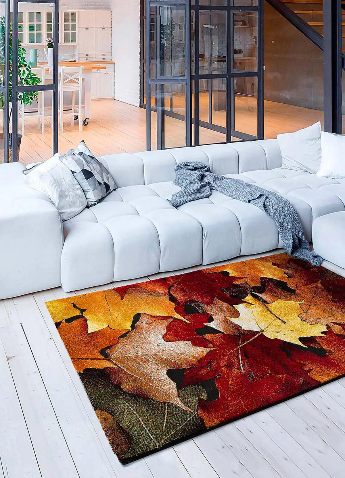 WEBTEPPICH Mehrfarbig Koby 120/170 cm - Multicolor, Naturmaterialien/Textil (120/170cm) - Atticgo