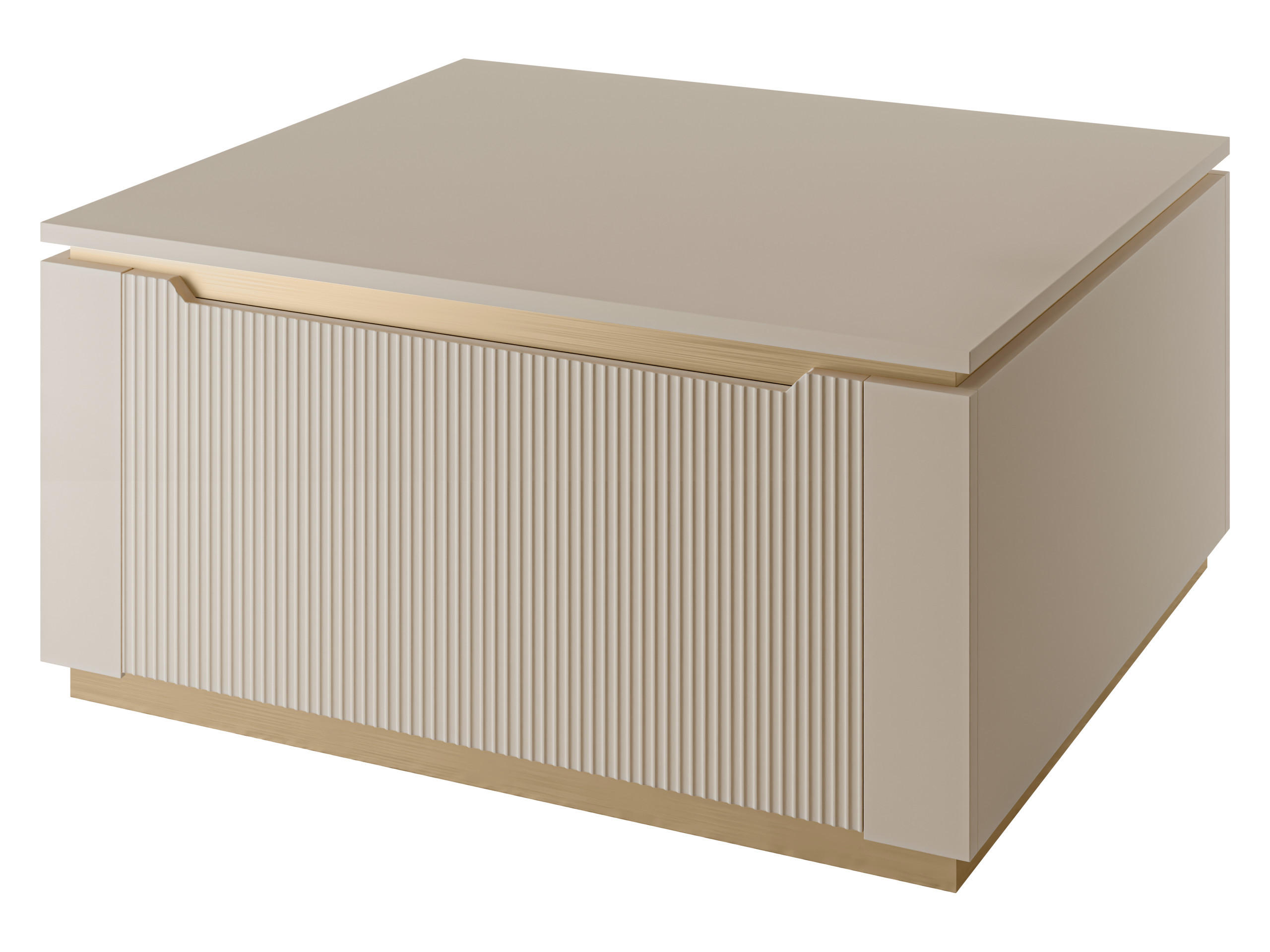 Mirjan24 Couchtisch Sand, Gold 80x40x70 cm