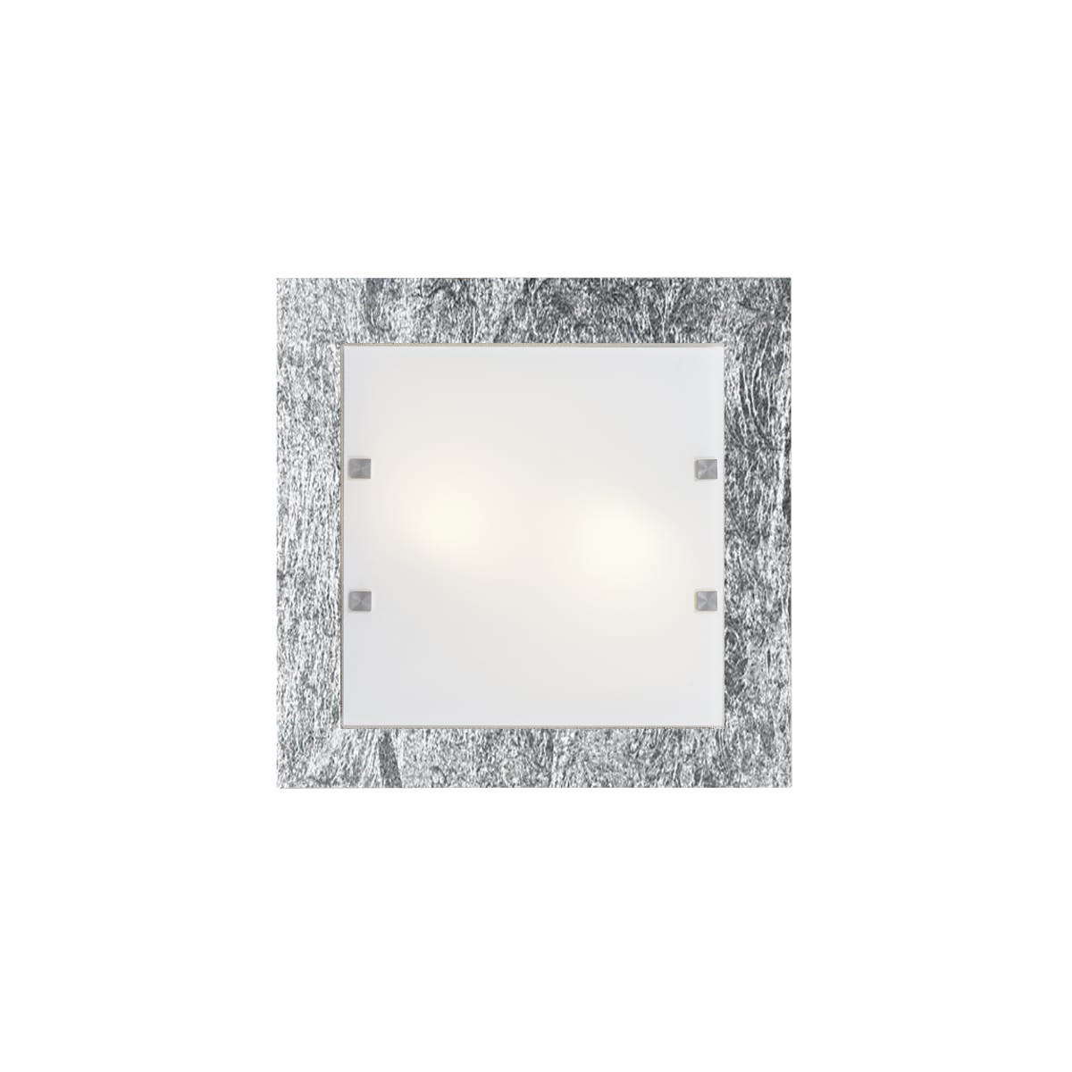 DECKENLEUCHTE - Silberfarben, Metall (41/41/6cm) - Lumicom