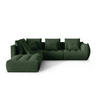 MODULARES-ECKSOFA links Bloom aus strukturiertem Stoff Moosgrün 4 Sitzplätze - Salbeigrün, Textil (310/316cm) - Micadoni
