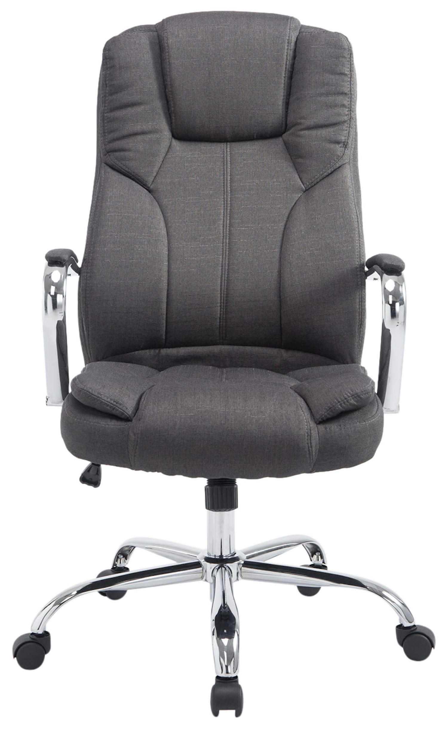 BÜROSTUHL Xavier, Stoff Dunkelgrau - Dunkelgrau, Textil/Metall (62/125/70cm) - TPFLiving