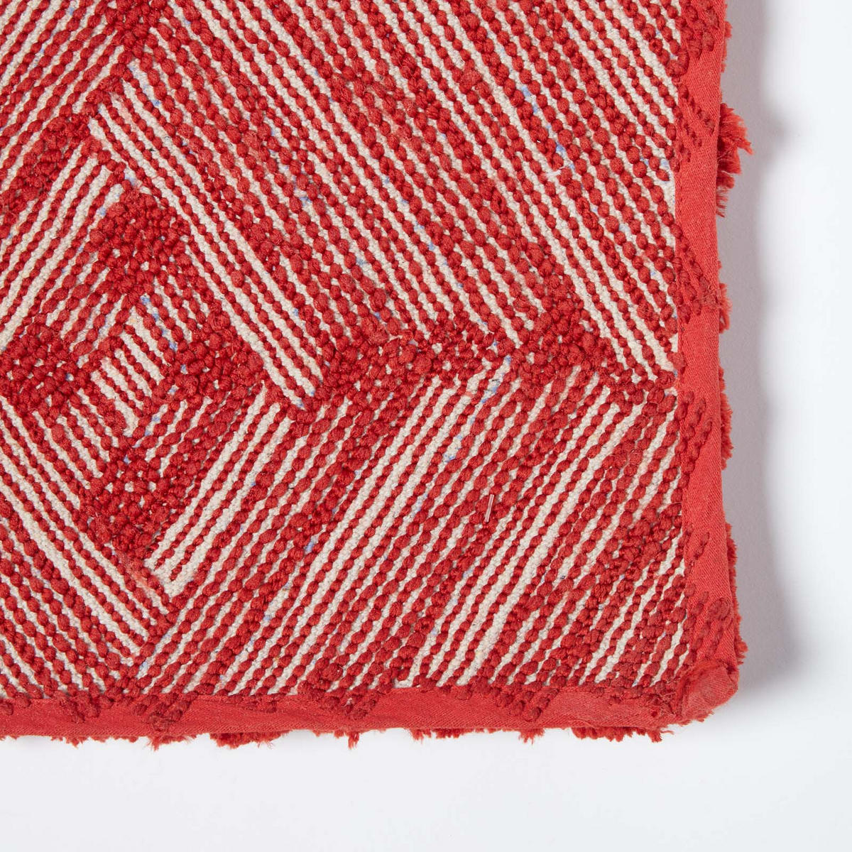 BADEMATTE 50/80 cm Rautenmuster, Hochflor - Orange, Textil (50/80cm) - Homescapes