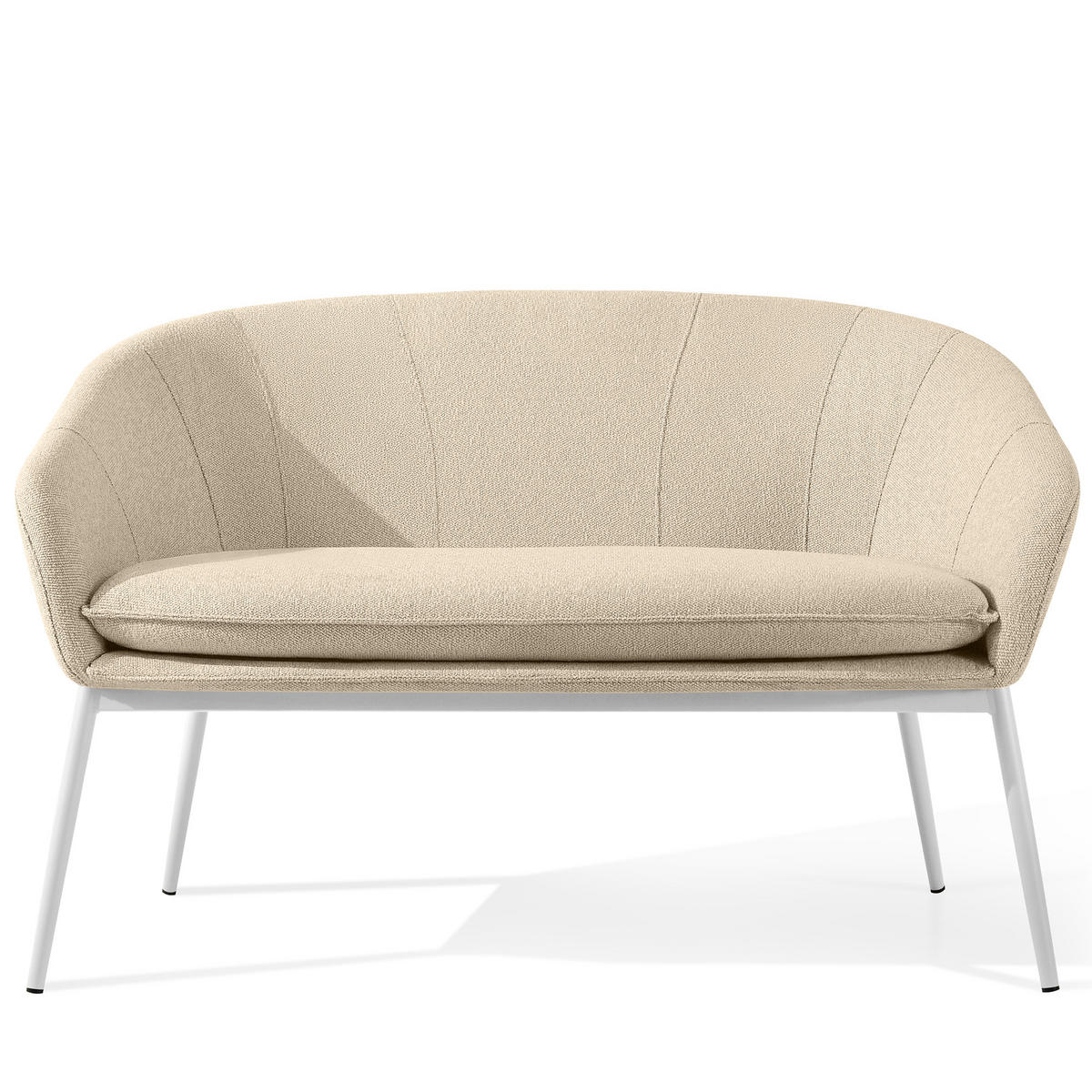 GARTENSOFA SOLIS Loungesofa, - Creme, Textil/Metall (118/76/66cm) - KONSIMO®