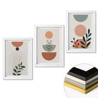 WANDBILDER 3er-Set - 20x30 cm Weißer Rahmen - Moderne Pflanzenmotive - Weiß, Kunststoff (20/30cm) - ArtPrintCave