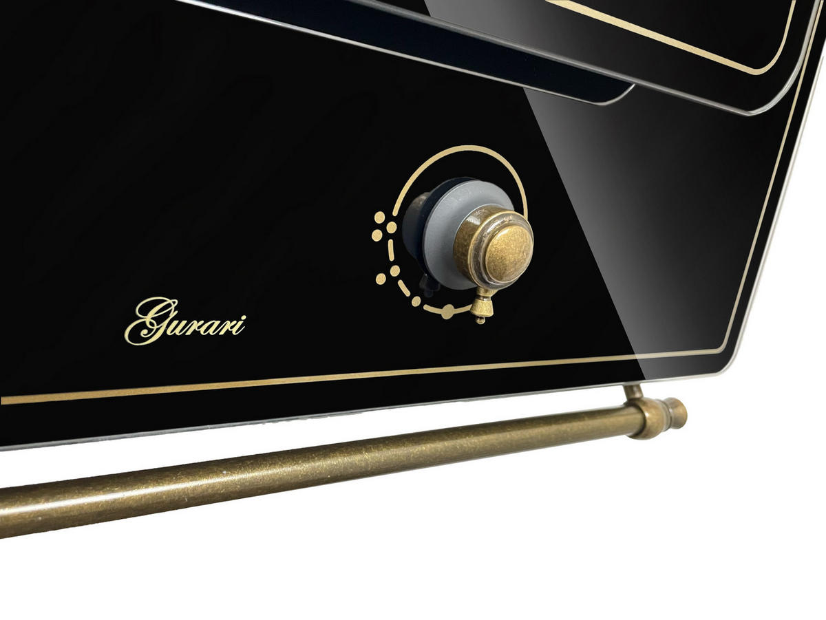 DUNSTABZUGSHAUBE GCH S 142 60 BL N 60 cm Schwarz - Schwarz, Metall (60/139.8/35.5cm) - Gurari