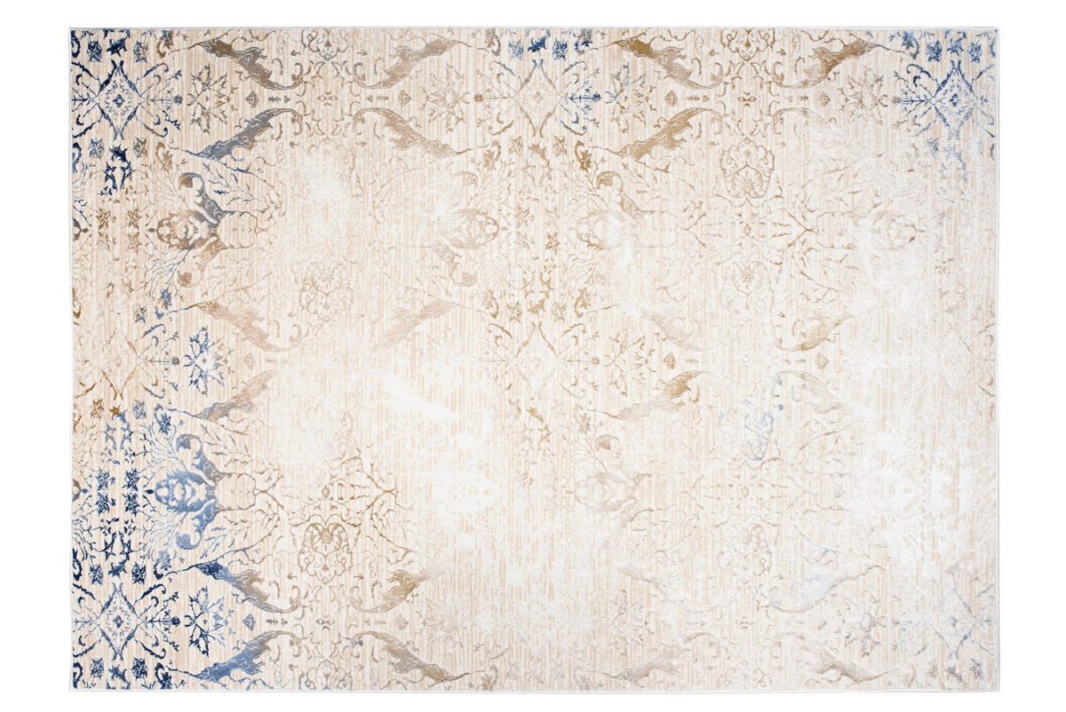 TEPPICH HERA Creme Blau 160/230 cm - Blau/Creme, Textil (160/230cm) - Tapiso