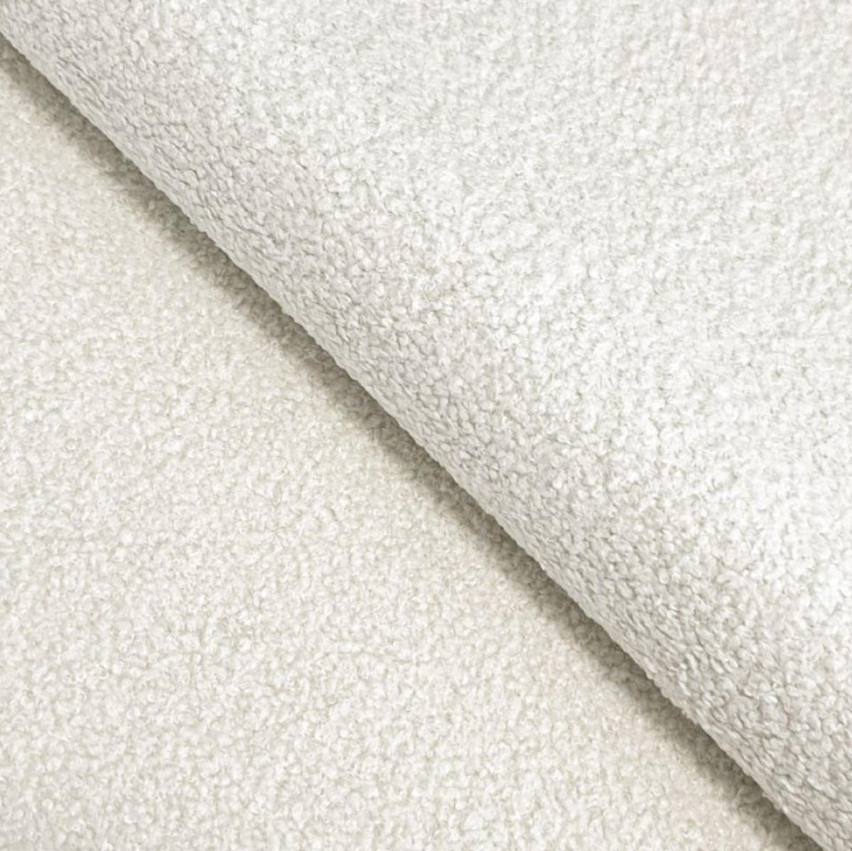 ECKSOFA Baloo mit Schlaffunktion und Bettkasten, komfortable Polsterung, Stoffbezug, lose Rückenkissen, freistehend, LINKS, 176x276x88 cm, White - Weiß, Holz/Textil (176/276cm) - DomoHome