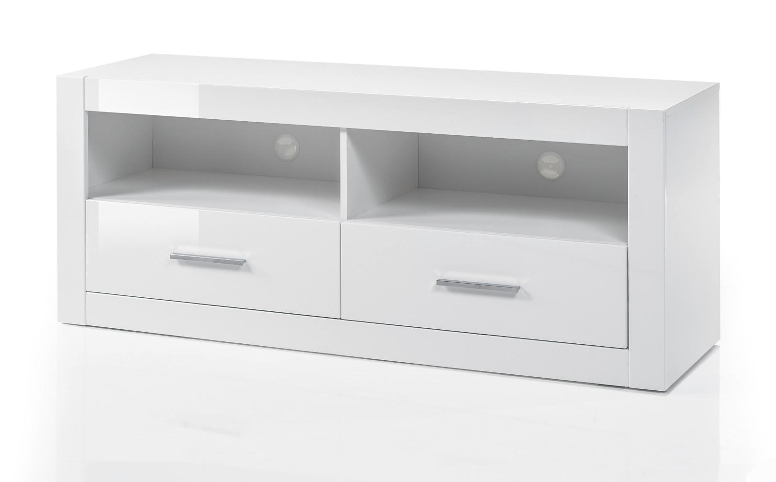 Furn.Design Tv-Lowboard Weiß Hochglanz 150x61x45 cm