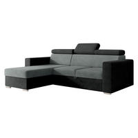 ECKSCHLAFSOFA Pedro 2rLC - Anthrazit/Silberfarben, Holz/Kunststoff (235/170cm) - MIRJAN24