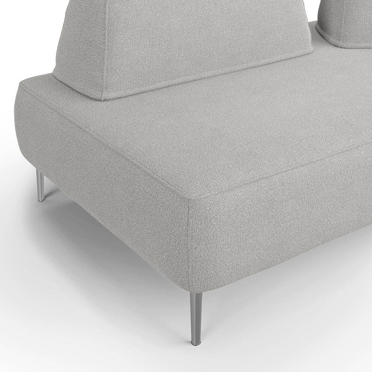 LINEARSOFA Newton - Grau, Textil (212/42/115cm) - Divani.store