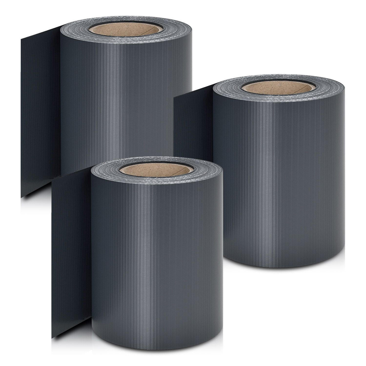 SICHTSCHUTZSTREIFEN anthrazit 3er-Set - Anthrazit, Kunststoff (3500/19cm) - Juskys