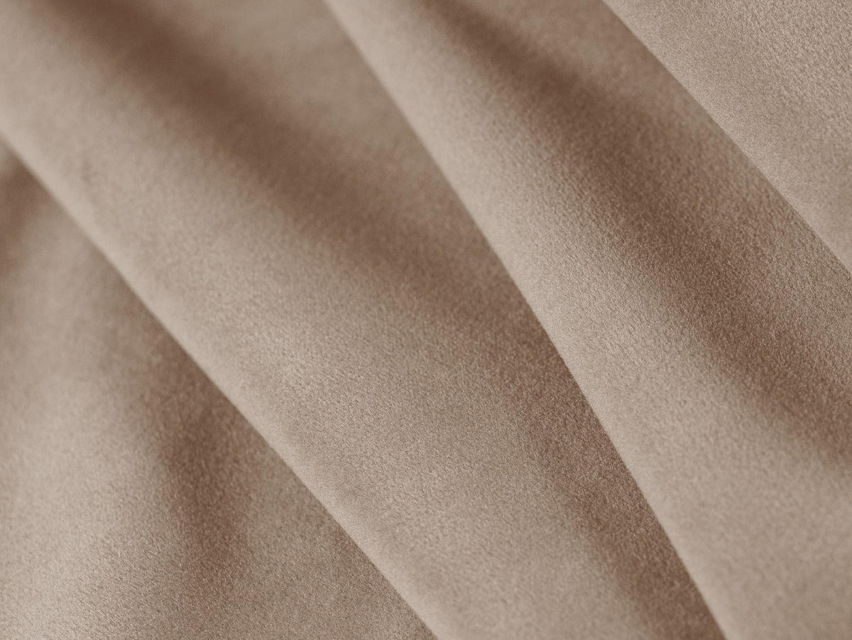 SESSEL Kaelle aus Samt beige - Beige, Textil (100/85/128cm) - Micadoni