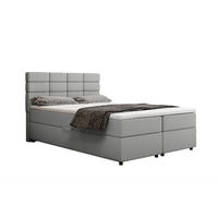 BOXBETT Reve 140 x 200 cm mit Bettkasten und Lattenrost ohne matratze - hellgrau - Hellblau, Holz (140/200cm) - Homesy