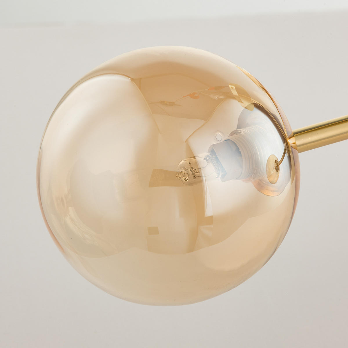 DECKENLEUCHTE - Metall, 3-flammig - Goldfarben, Metall (62/62/25cm) - home24