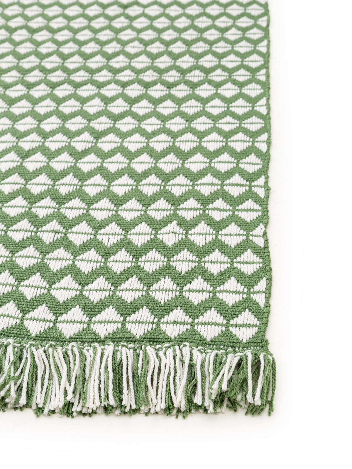 TEPPICH aus recyceltem Material Morty Grün 200x300 cm - Grün, Textil (200/300cm) - benuta Pure