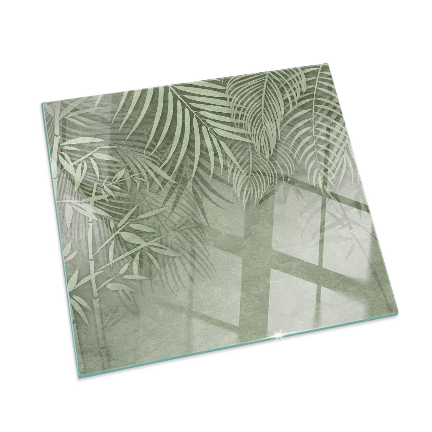 ArtPrintCave Glasplatte Grün 50x50x0.4 cm