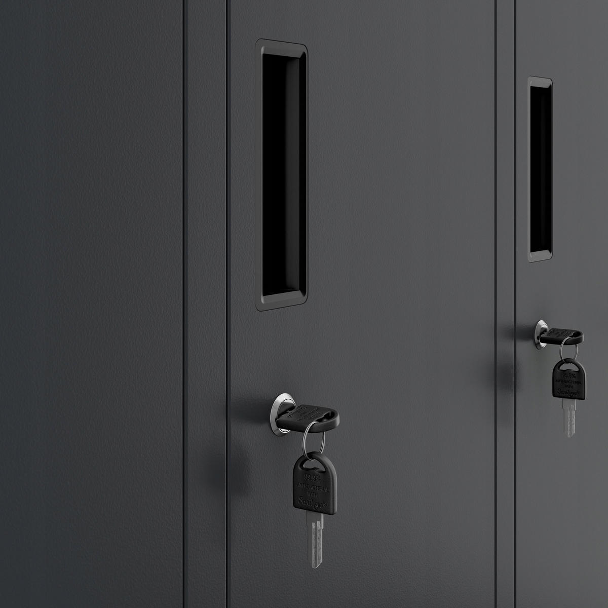 SCHLIESSFACHSCHRANK Bartek - Anthrazit, Metall (136/172/45cm) - Jan Nowak