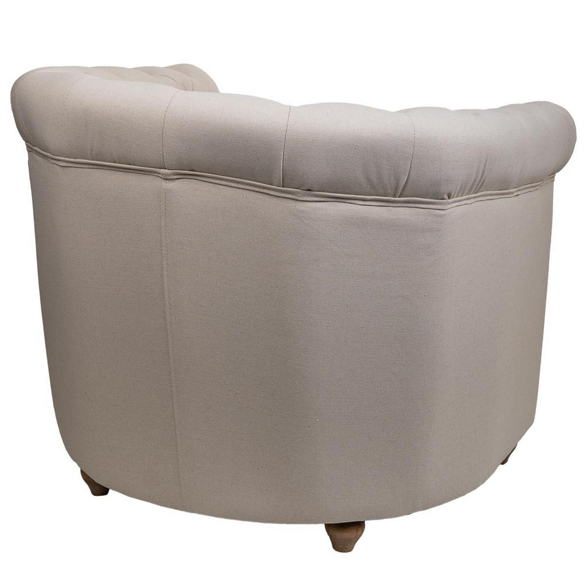 SESSEL gepolstert 80x80x48/72 cm - Beige, Naturmaterialien (80/72/80cm) - Wanderlust