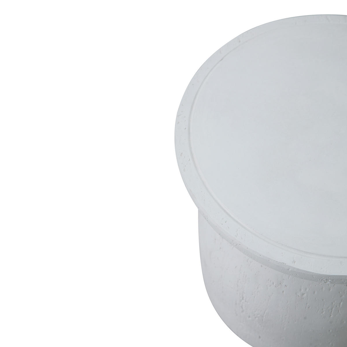 BEISTELLTISCH Rund Weiß 45 x 45 x 52 cm - Weiß, Metall (40/40/40.5cm) - Nordlys