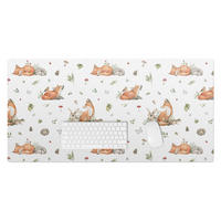 SCHREIBTISCHUNTERLAGE 100x50 cm Bunt - Beige/Orange, Kunststoff (100/50/1.6cm) - Wallfluent