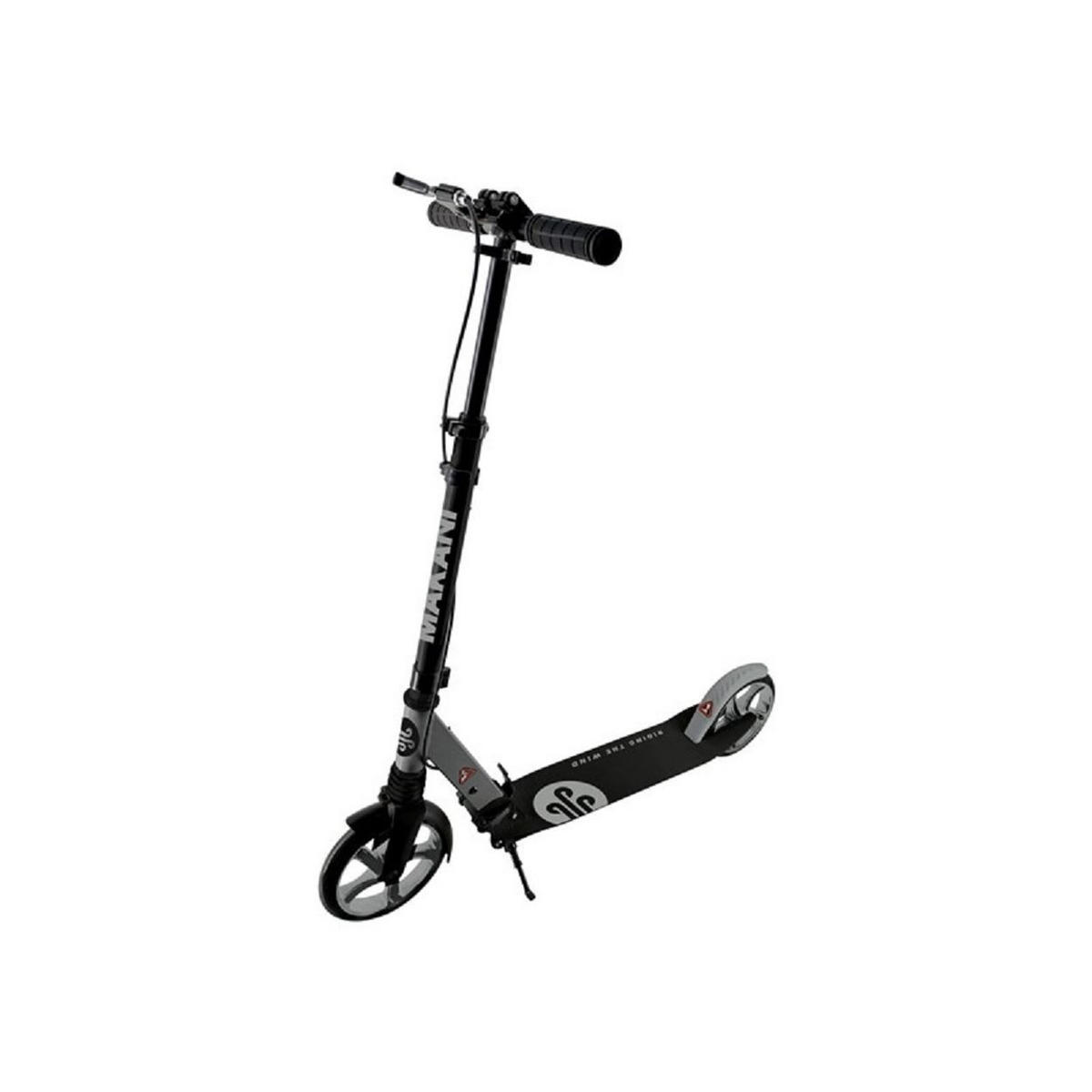 KINDERROLLER Vale grau PU-Räder mit Federung, klappbar, Handbremse, Seitenständer - Silberfarben, Metall (100/36/92cm) - Makani