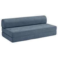FALTSOFA Katusha Flachgewebe blau - Blau, Kunststoff (80/57/160cm) - 58aufmkessel