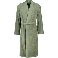BADEMANTEL HERREN KIMONO WAFFELPIQUE 5508 FIELD - 453 - Grün, Textil (Snull) - Cawoe