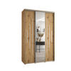 SCHWEBETÜRENSCHRANK 235,2/150/60 3-türig - Silberfarben/Eiche Artisan, Holz/Metall (150/235/60cm) - Abiks Möbel