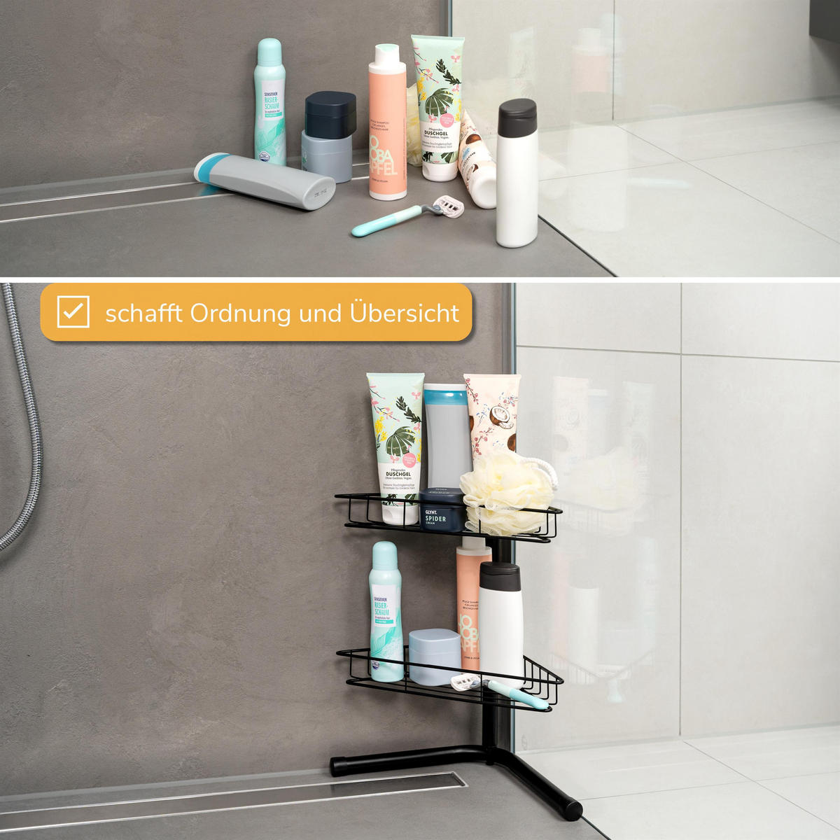 KÜCHEN-ECKREGAL, schwarz - Schwarz, Metall (26.5/51/26.5cm) - bremermann