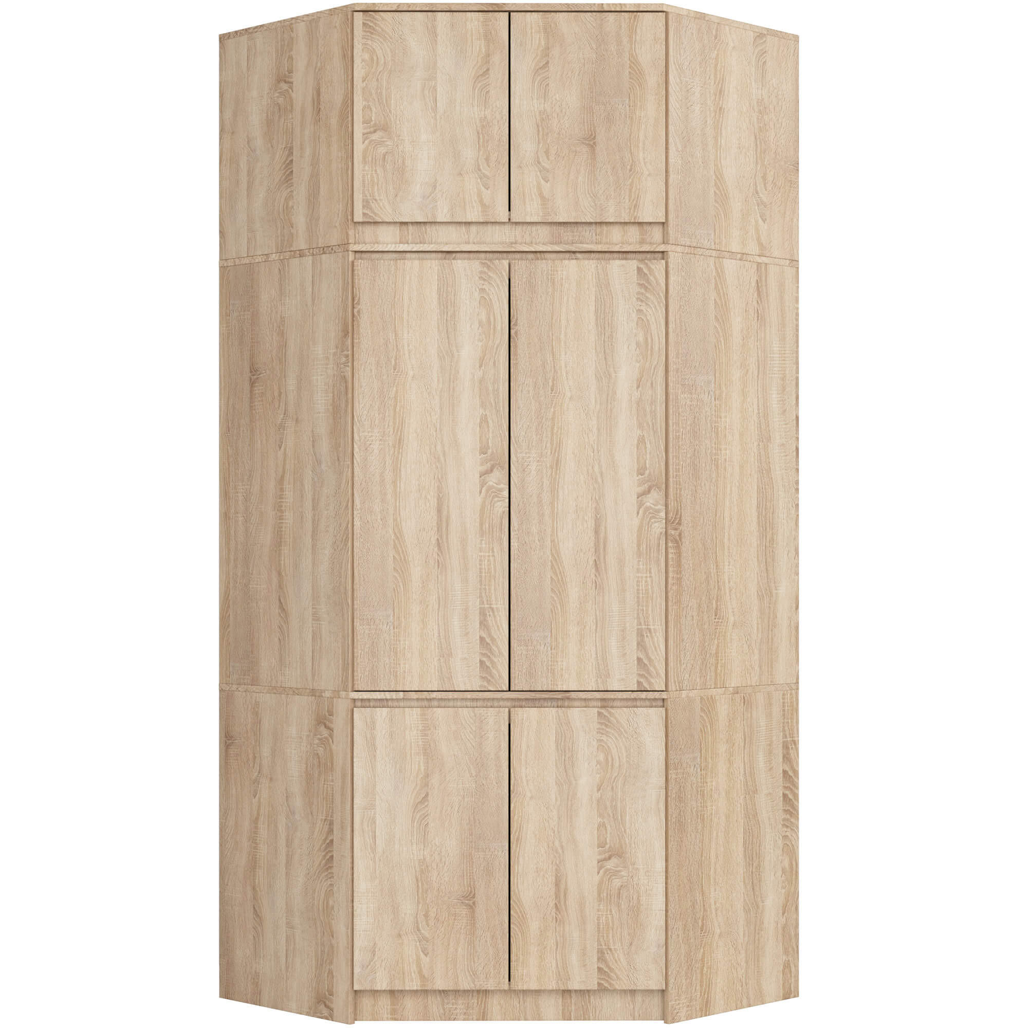 KLEIDERSCHRANK Sonoma-Eiche 100x50x235 cm - Sonoma Eiche, Holzwerkstoff (100/235/50cm) - Akord